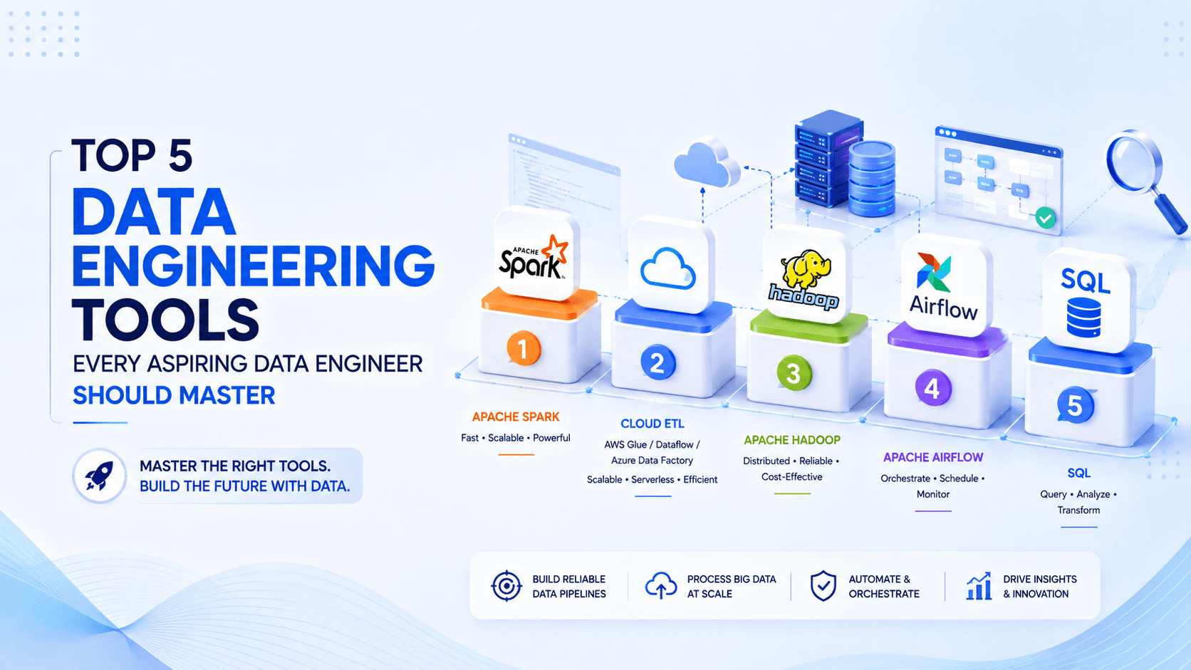 Top 5 Data Engineering Tools Every Aspiring Data Engineer Should Master
